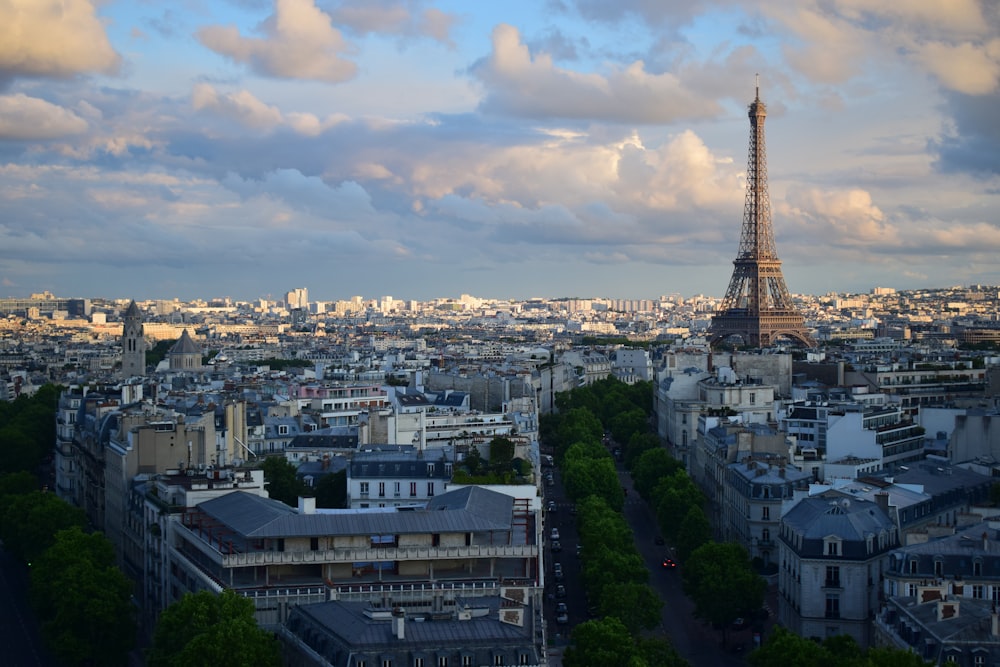 foto aérea da torre Eiffel