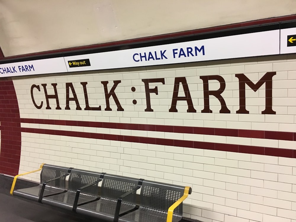 empty gang chair behind Chalk Farm