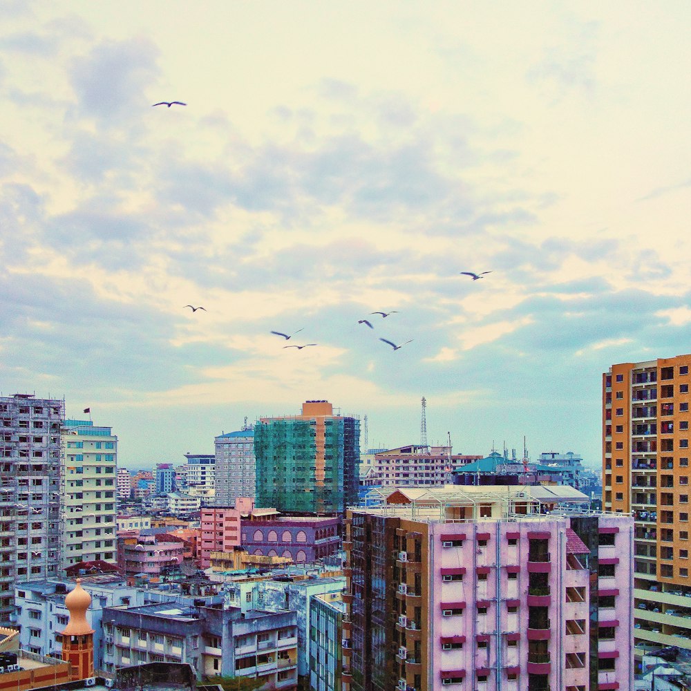 aerial photography of high-rise building