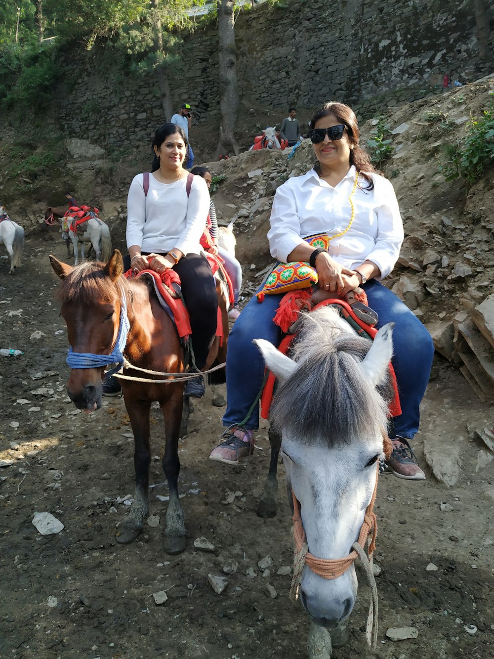 woman riding horse photography