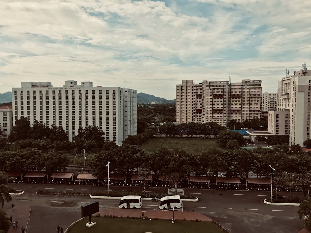 high rise buildings during daytime