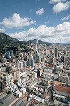 aerial photo of buildings