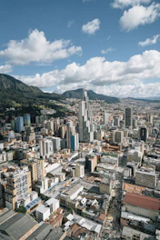 aerial photo of buildings