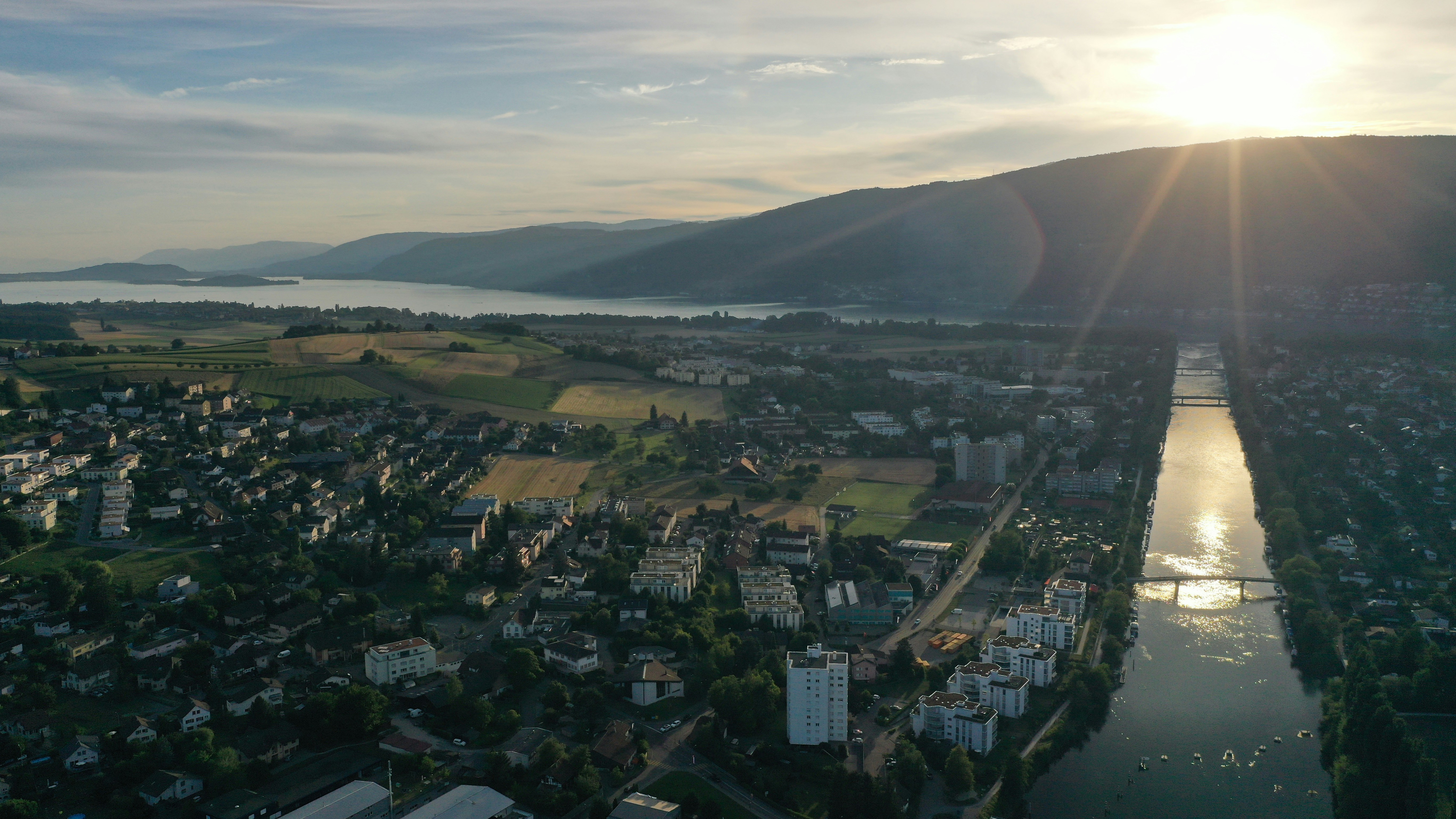 #aare #sunset #bielersee #lake