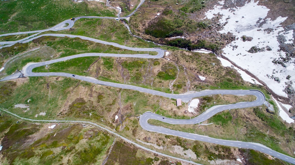 aerial photography of concrete road at daytime