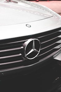 white Mercedes-Benz vehicle