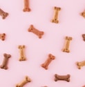 multicolored dog bone toys