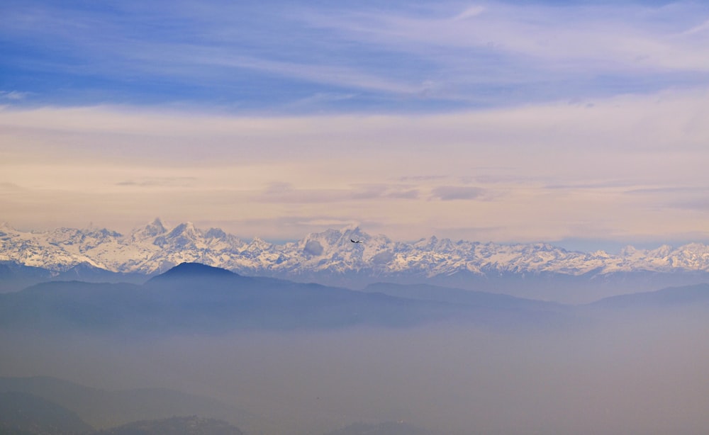 high-angle photography of white clouds