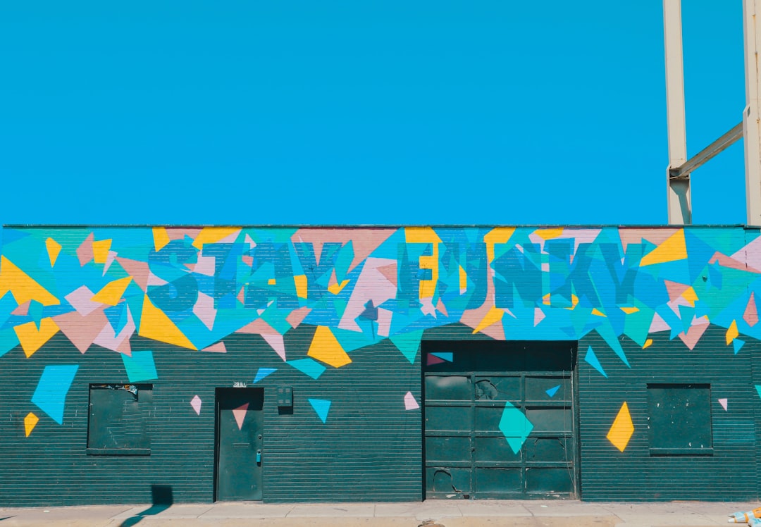 multicolored graffiti wall,