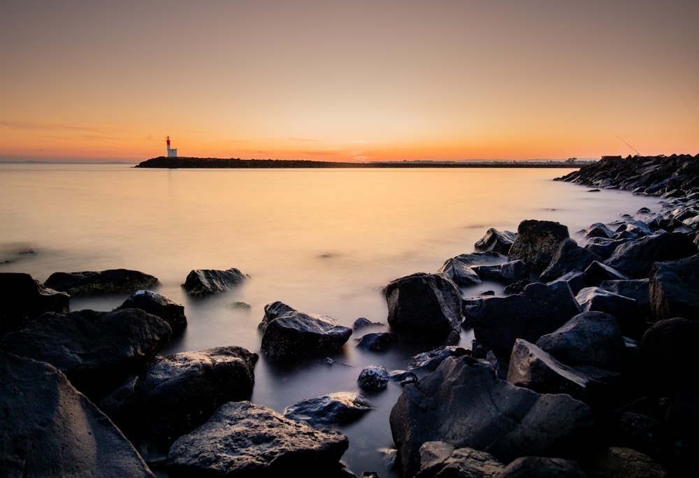 rocks on shore