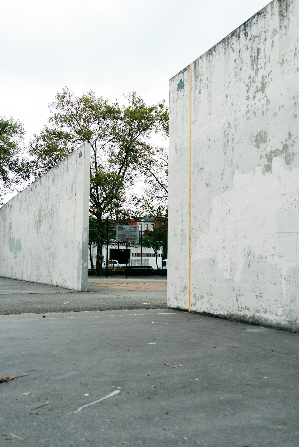 white concrete wall