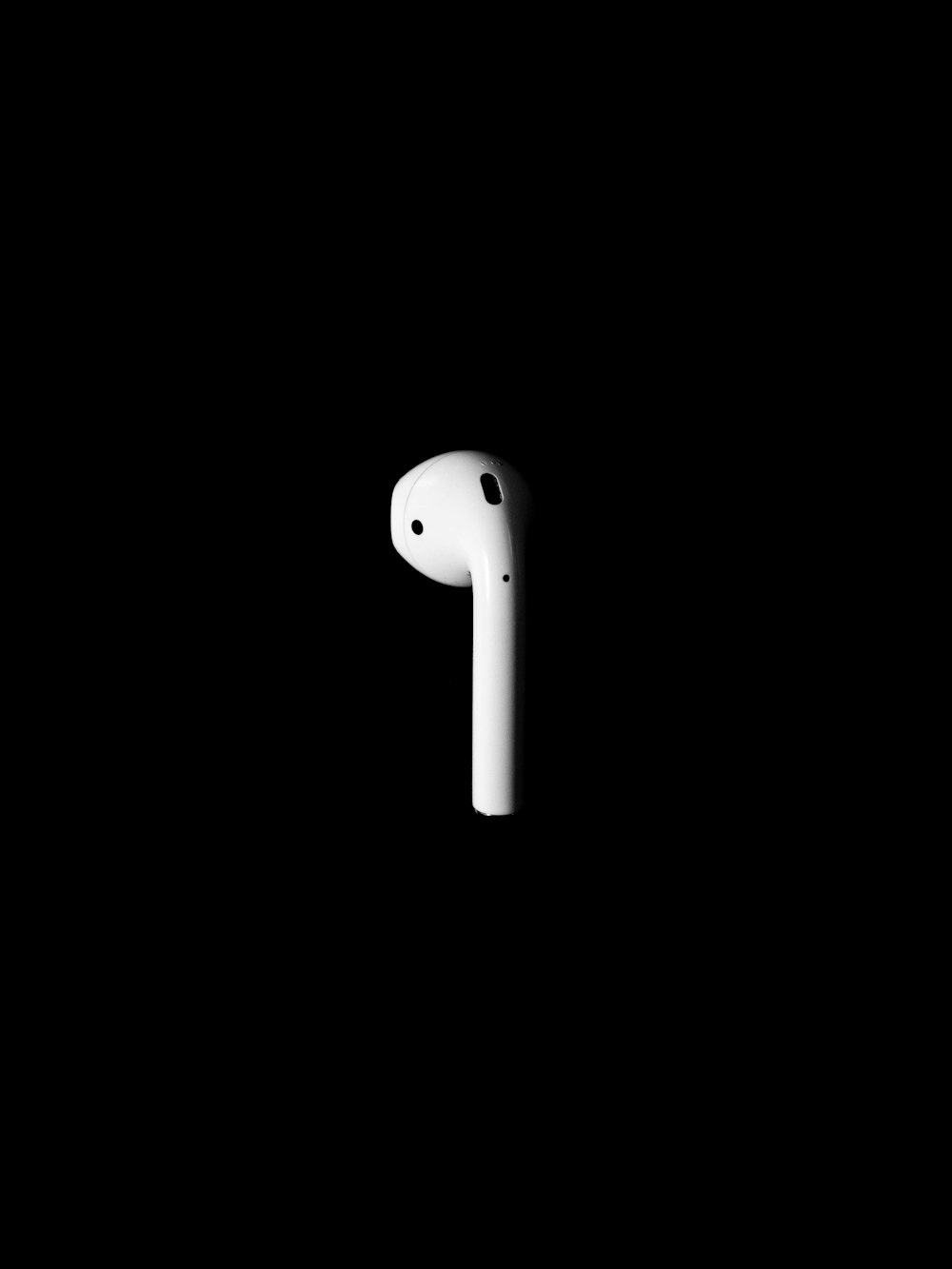 white Apple AirPod