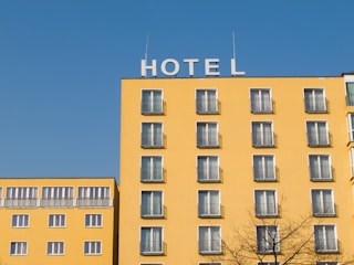 yellow Hotel building