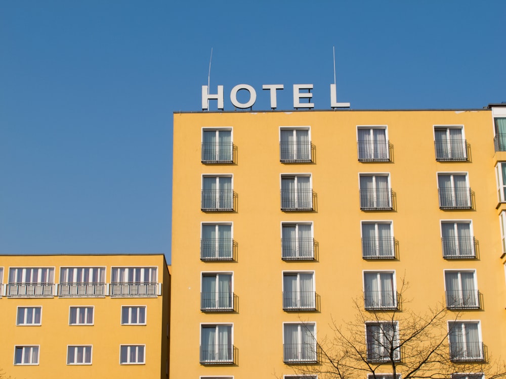 yellow Hotel building