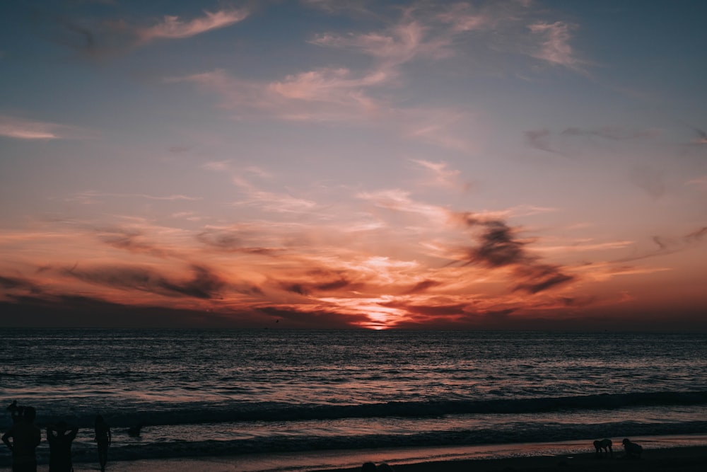 coucher de soleil, paysage de bord de mer