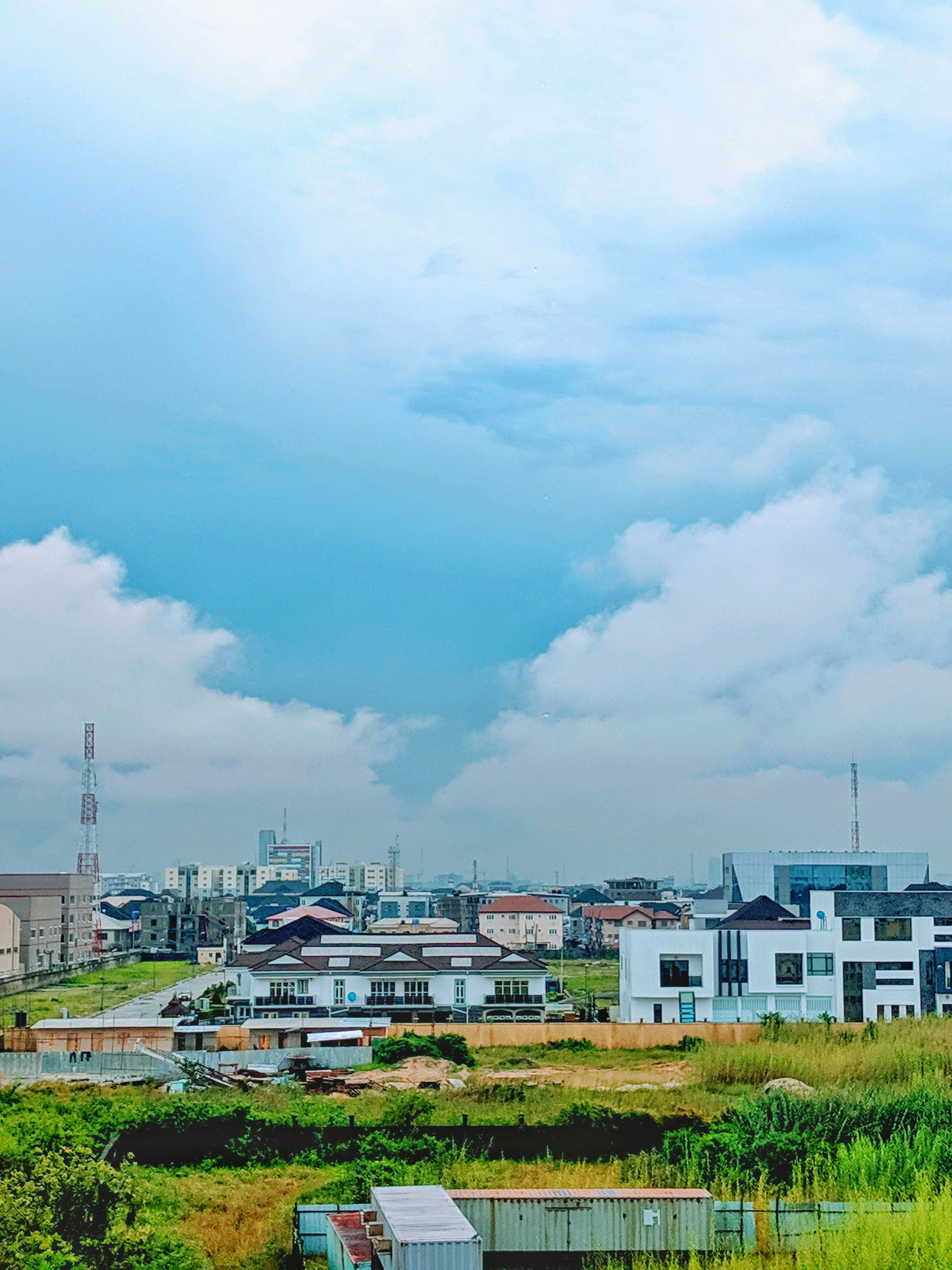 aerial photography of white buildings during daytime