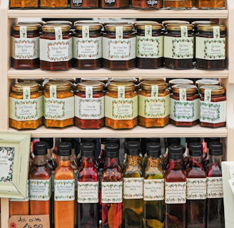 assorted-label jar lot