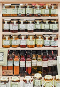 assorted-label jar lot