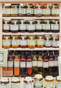 assorted-label jar lot
