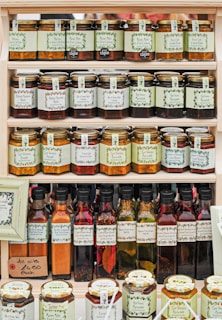 assorted-label jar lot