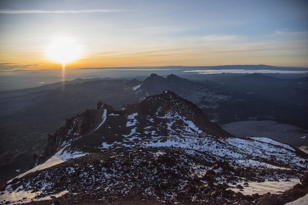 mountain at golden hour