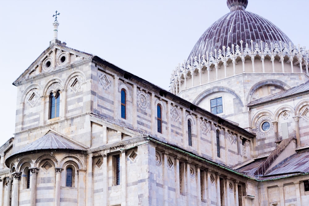 architectural photography of brown and white cathedral