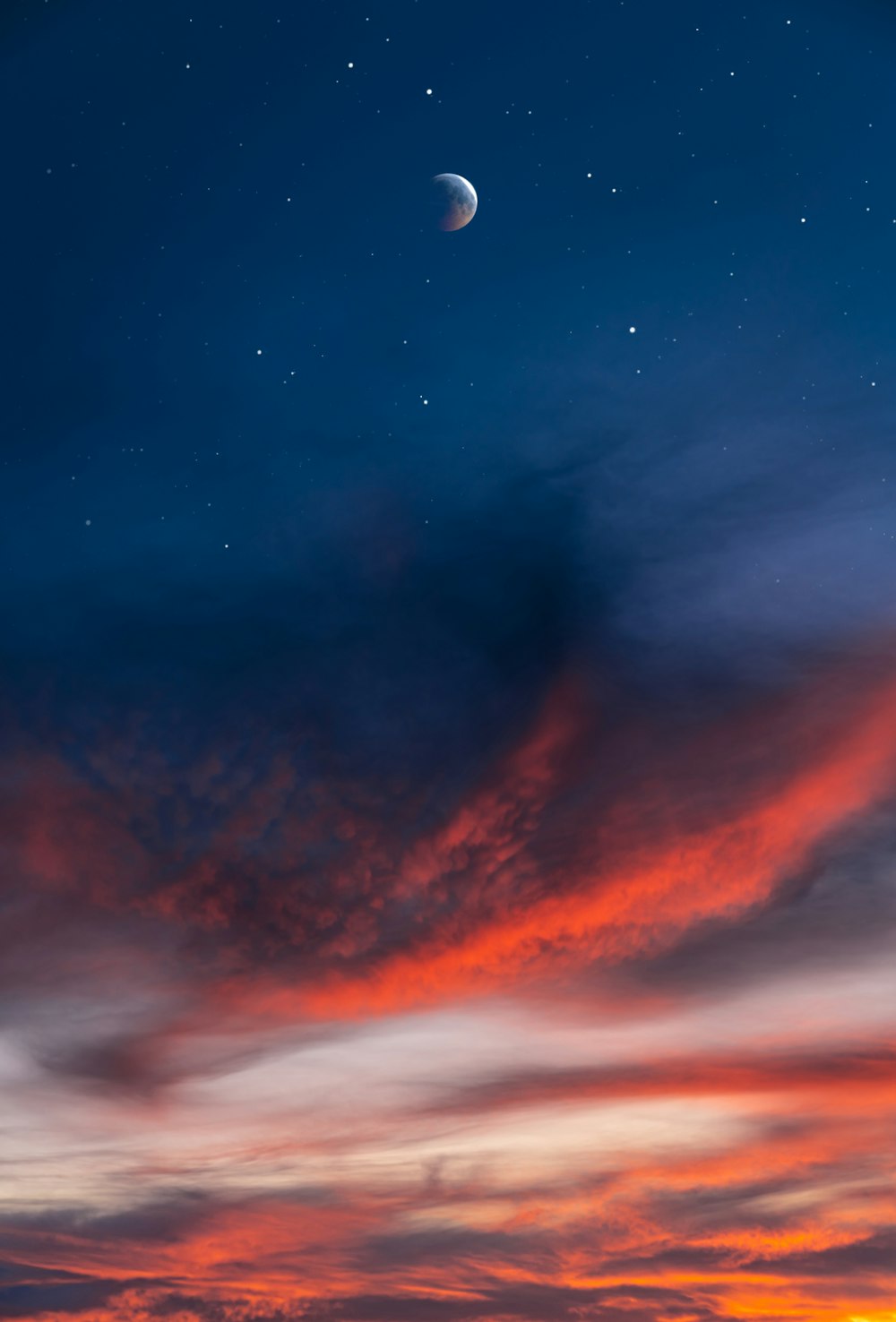 orange clouds during dusk