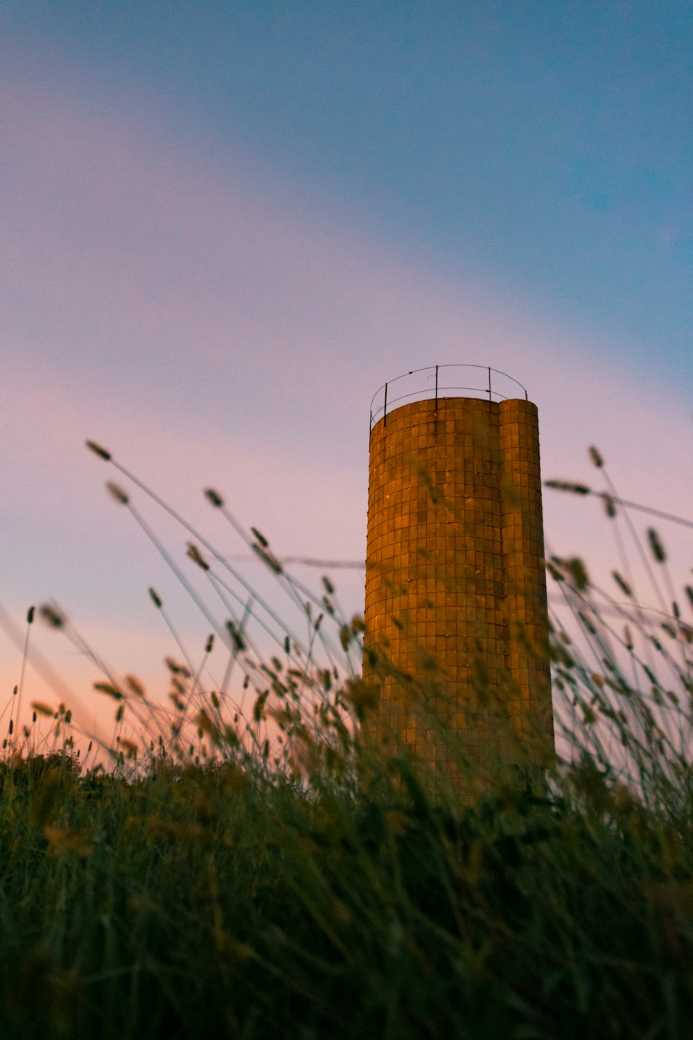 gray bricks tower