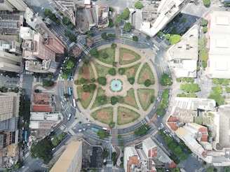 aerial photo of city