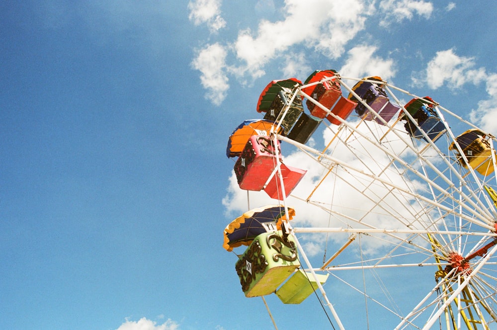 Ferris Wheel under blue sky