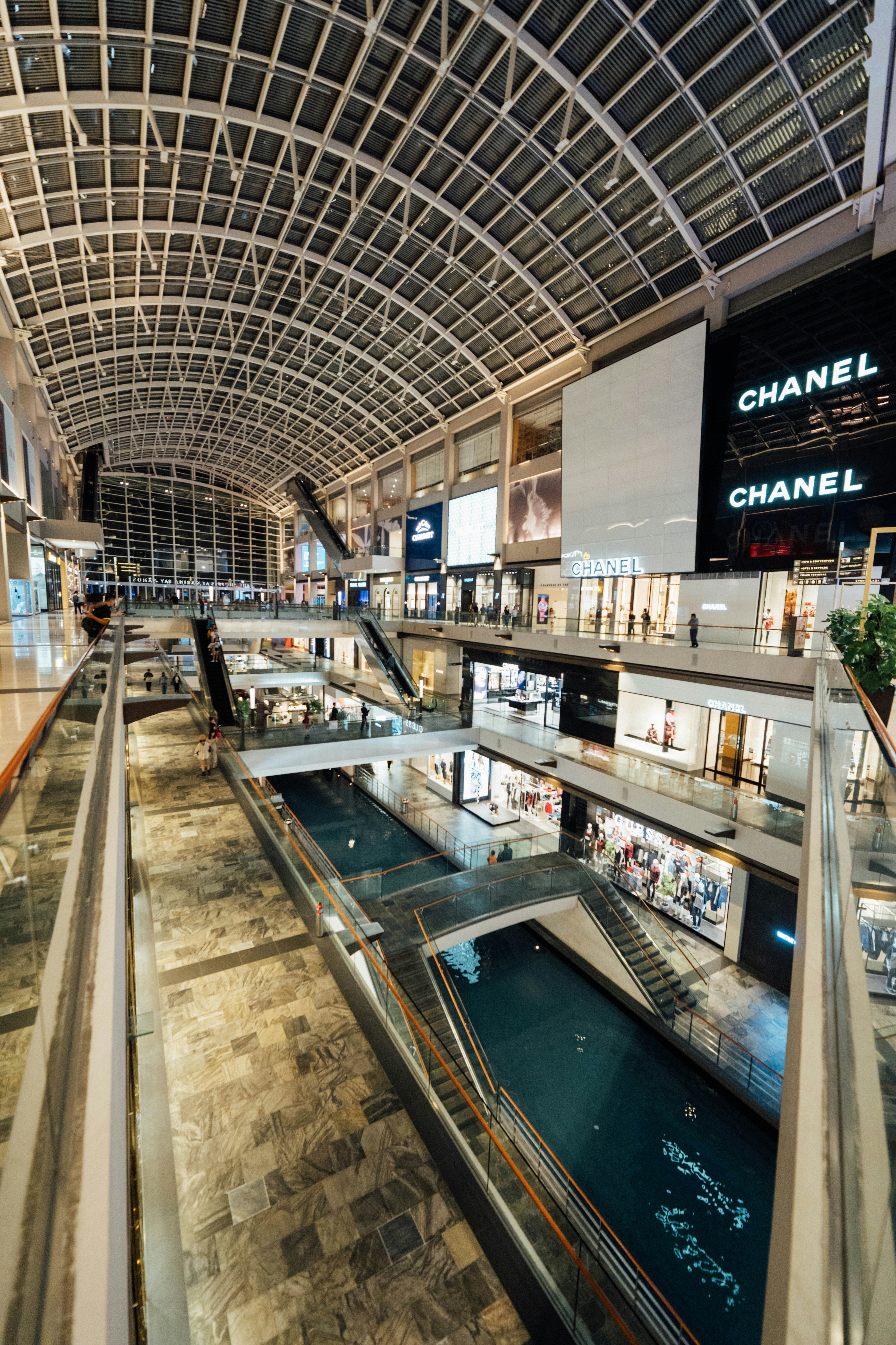 Dubai Mall interior showcasing luxury shopping galleries and modern architecture