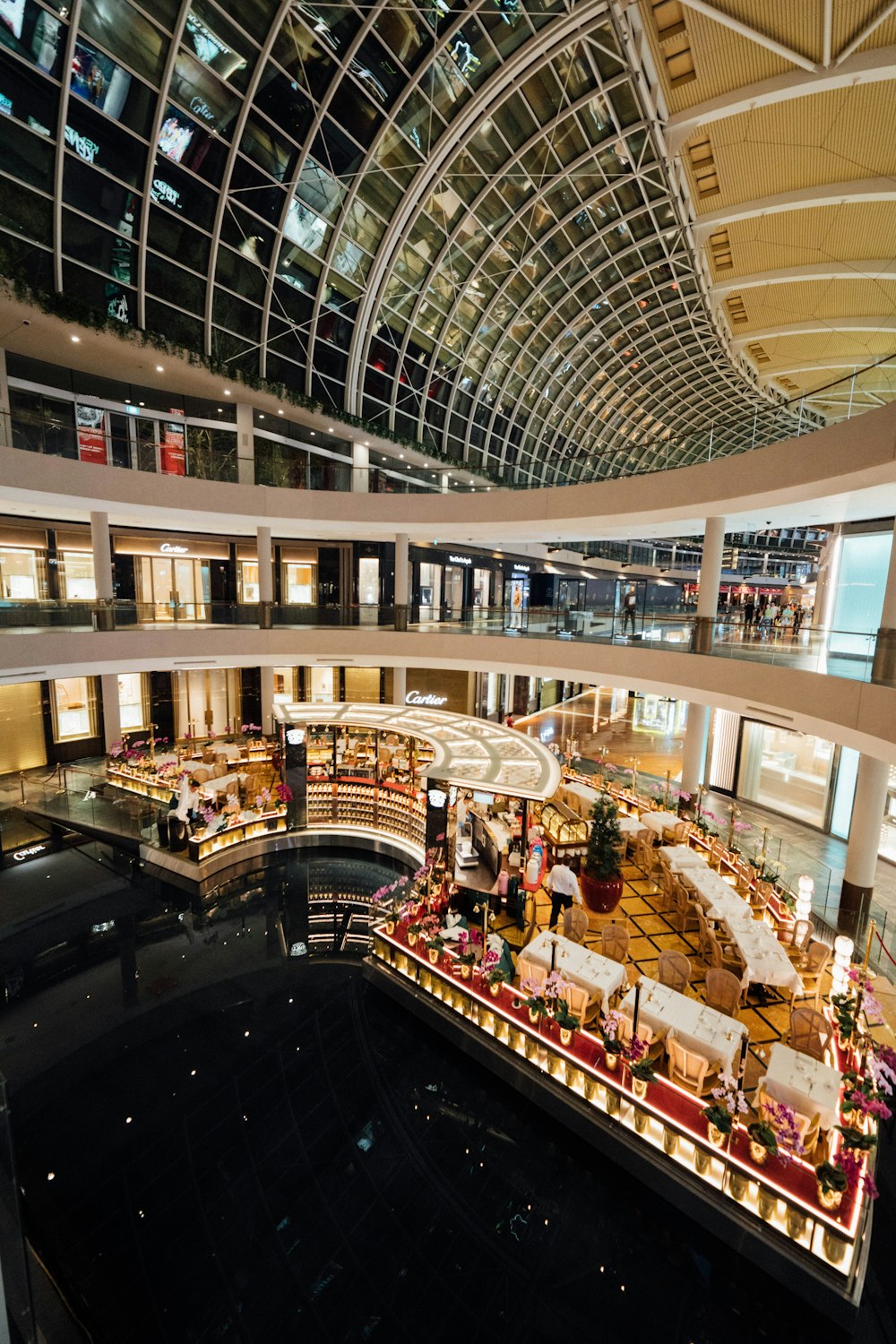 white and brown building interior