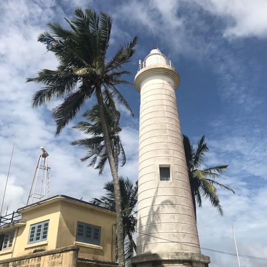 white lighthouse in Galle Dutch Fort Sri Lanka