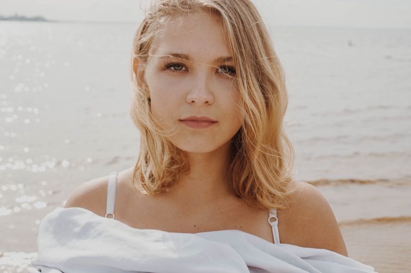 Sexy beachside Taiwanese woman