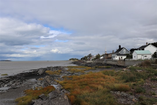 houses near sea in Kamouraska Canada
