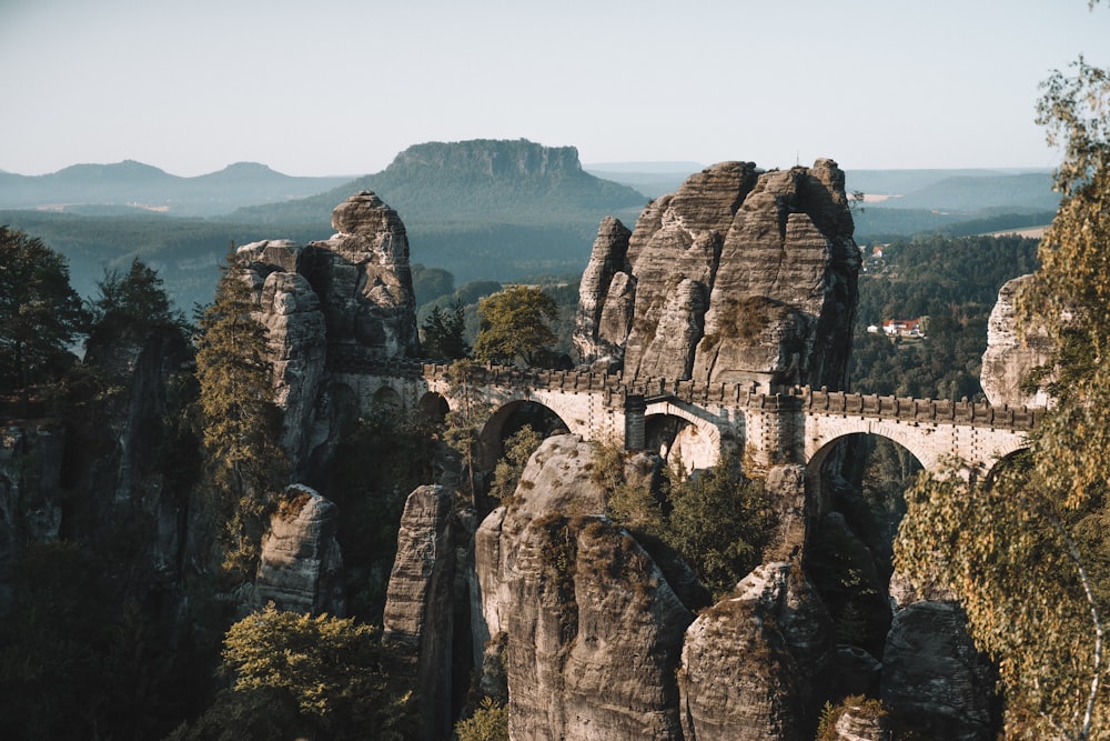 grey rock formation during daytime