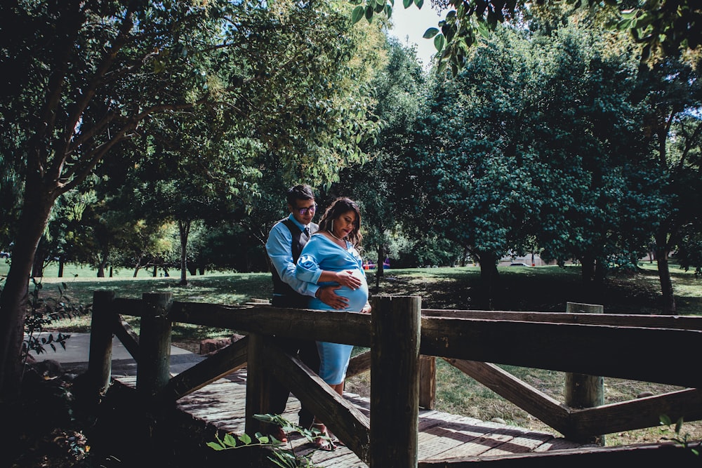 couple on bridge