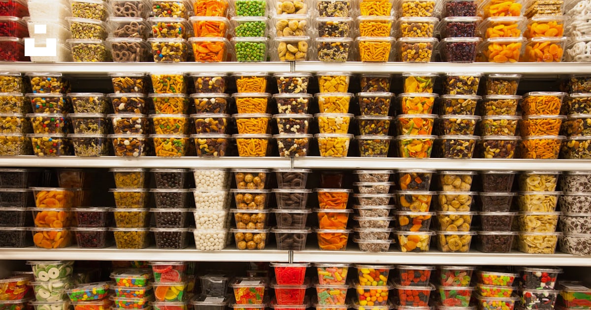 Assorted containers on white shelf photo – Free Shelf Image on Unsplash