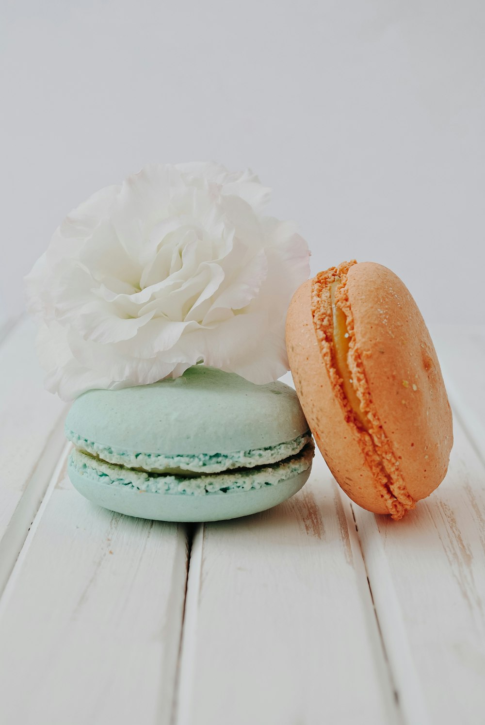 two French macaroons