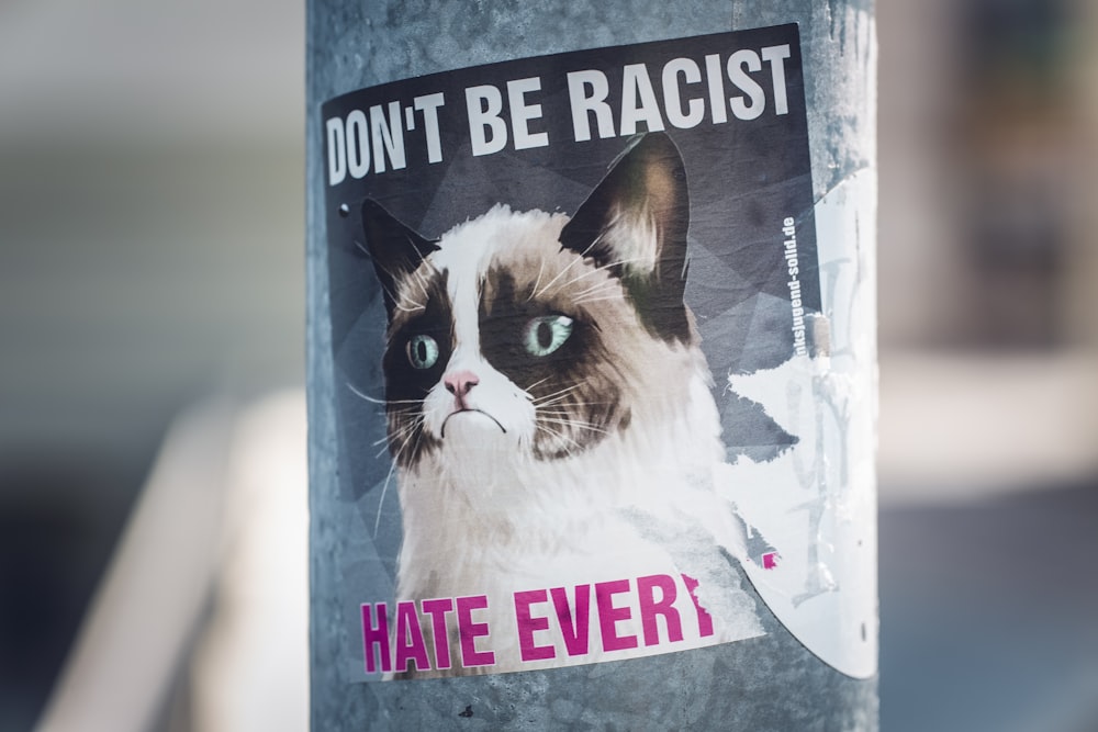 Don't Be Racist Poster