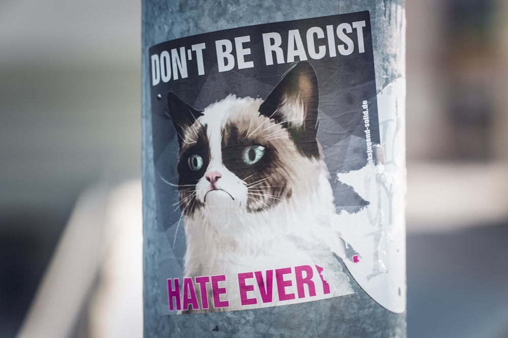 Don't Be Racist poster