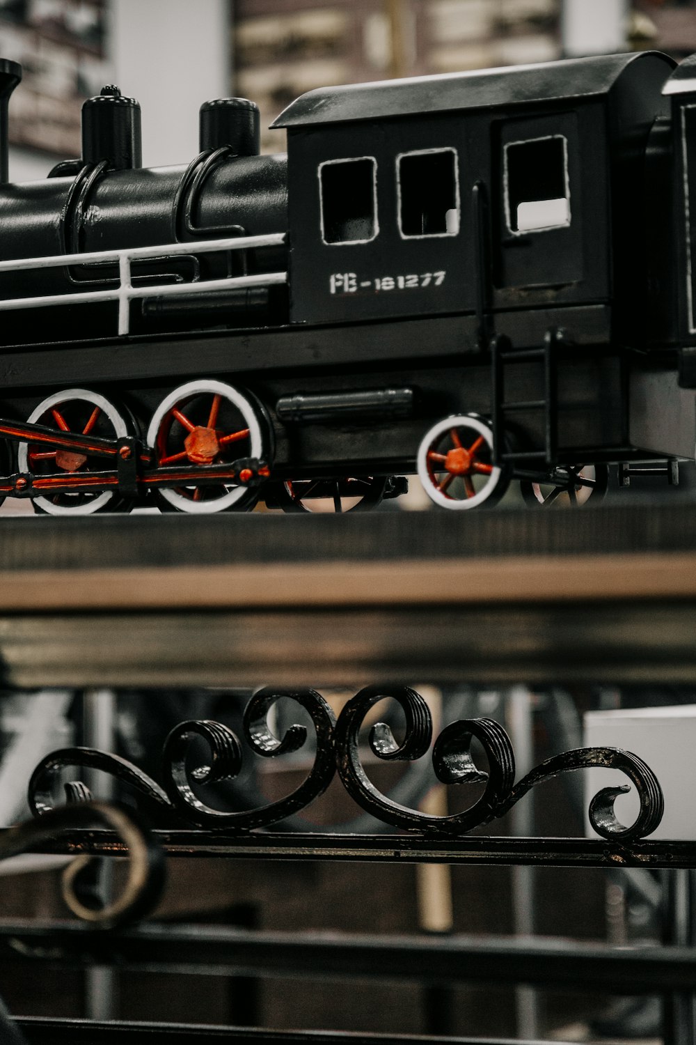 Maquette de locomotive noire
