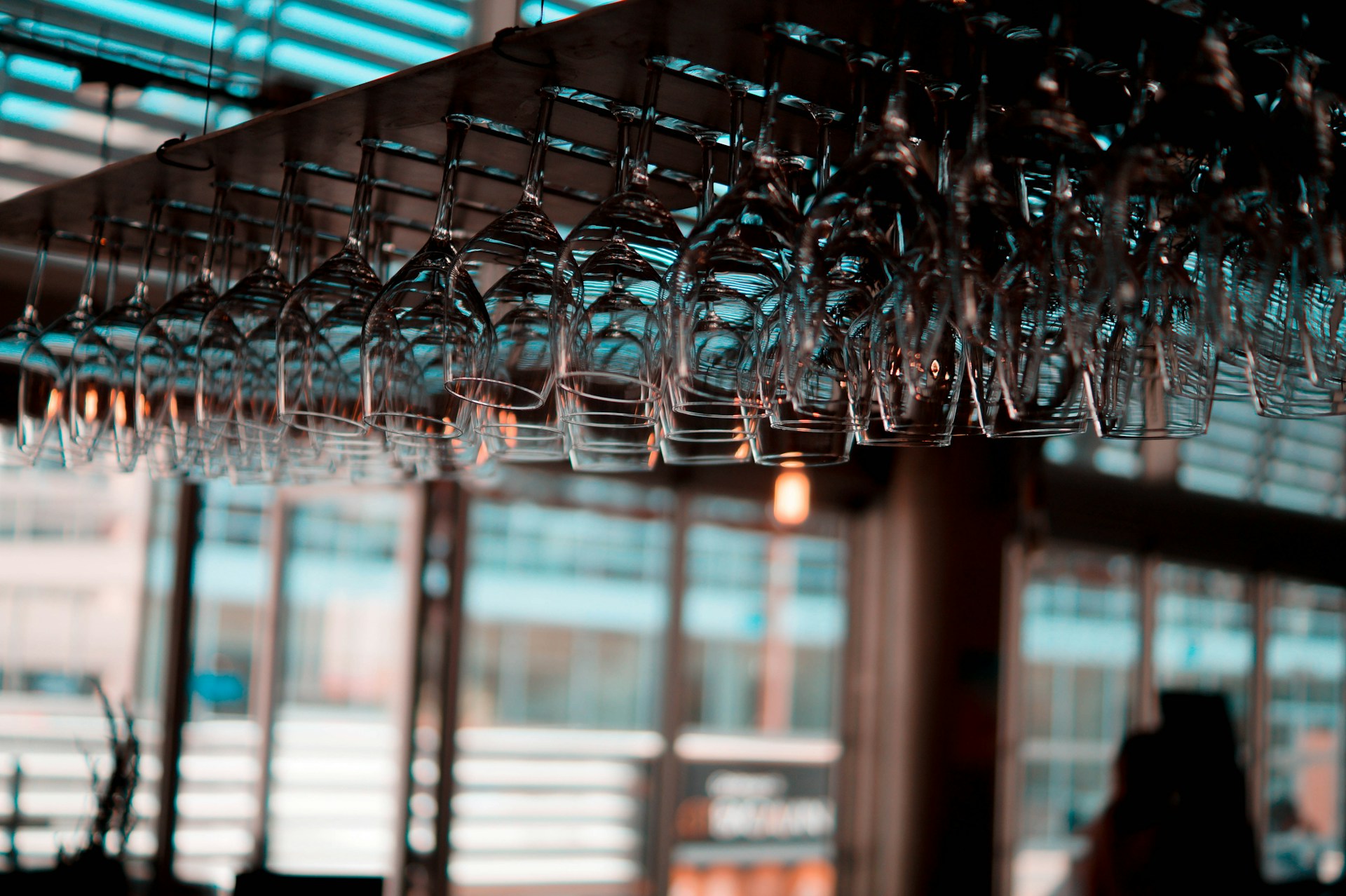 hanging wine glass lot