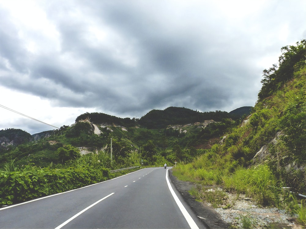 empty asphalt road