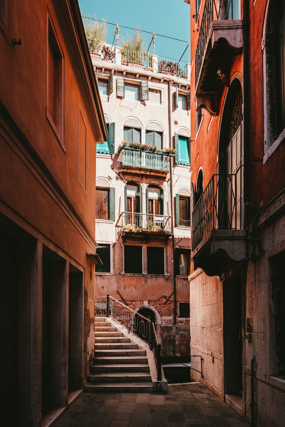 brown buildings