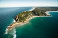 A scenic aerial view of the coastline highlighting the beauty of Australia's marine environment.