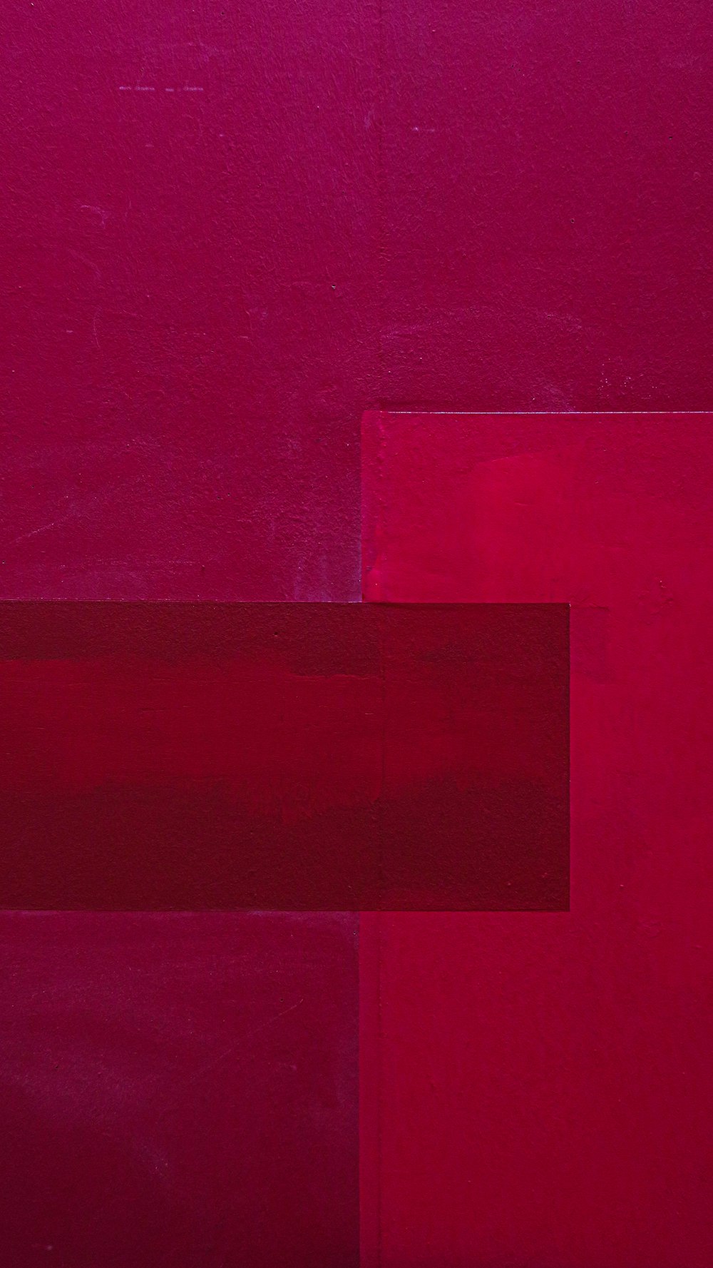 une peinture avec un rectangle rouge dessus