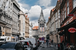 architectural photography of city buildings