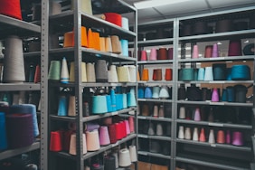 assorted thread rolls