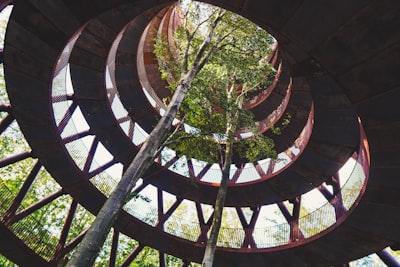 low angle photography of concrete building